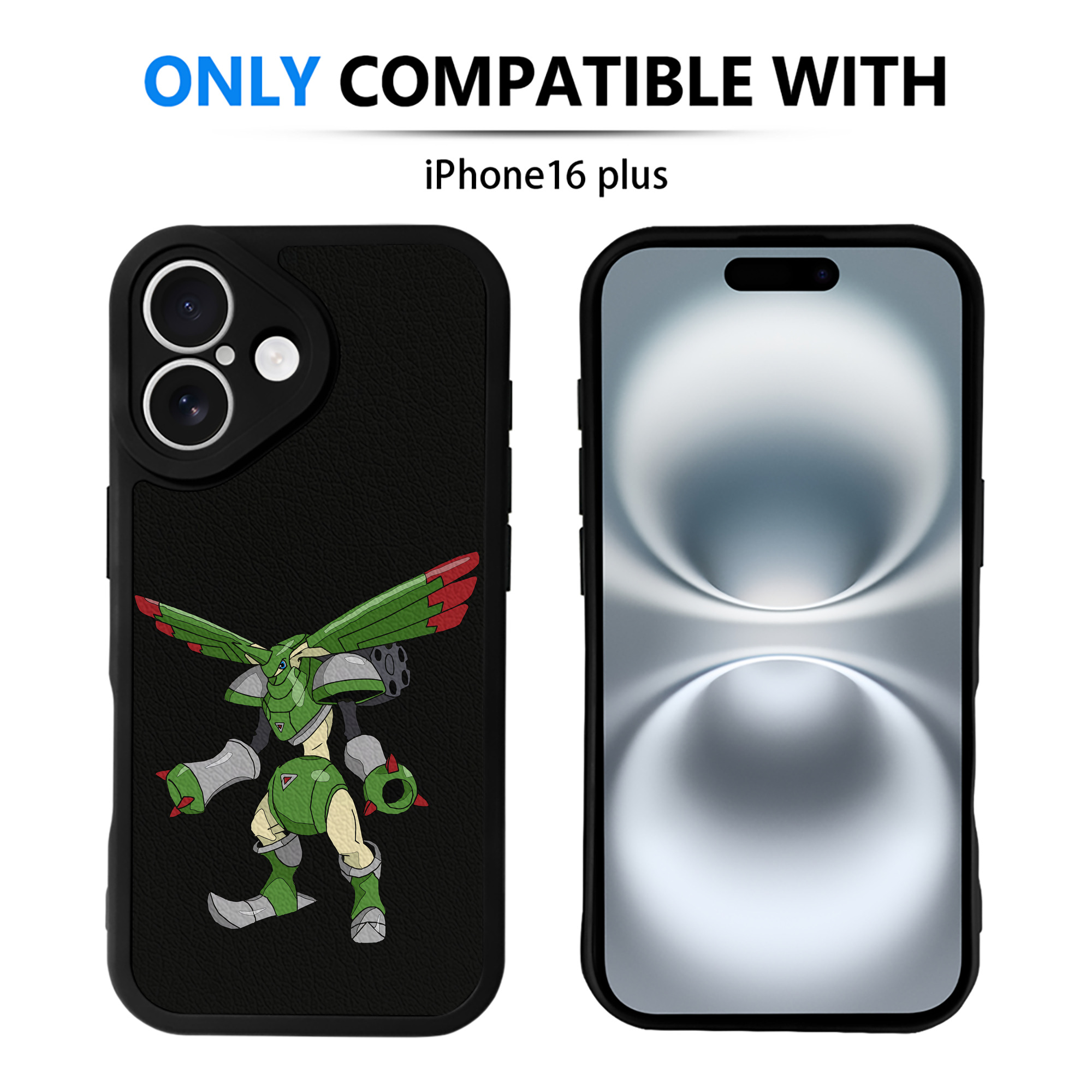（画像用） Digimon デジタルモンスター/デジモン 【iPhone 16シリーズ対応】シリコンスマホケース（レザー調） 材質：シリコン